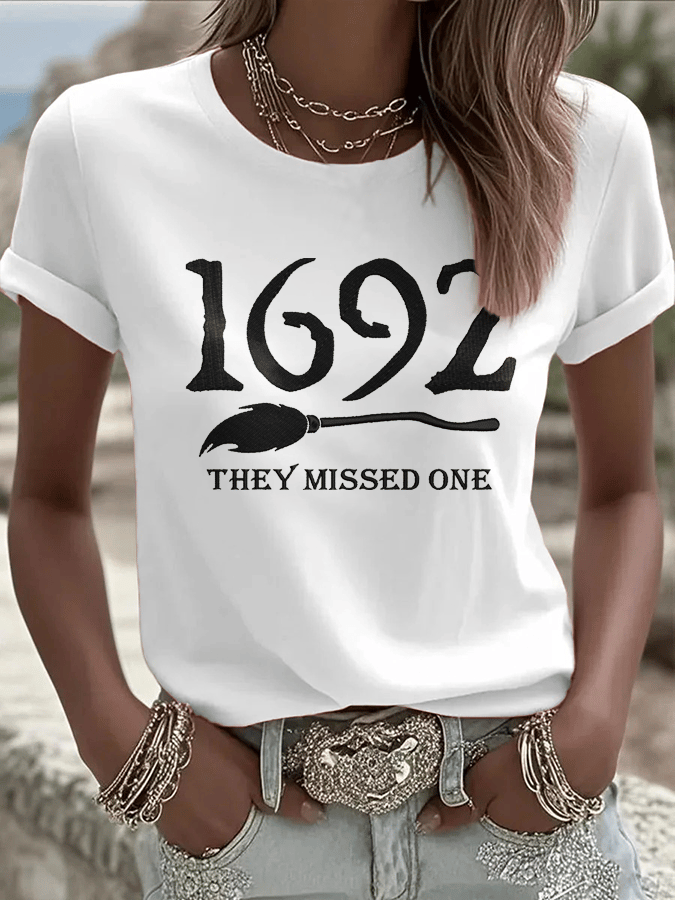 Women's 1692 They Missed One Print Crew Neck T-Shirt