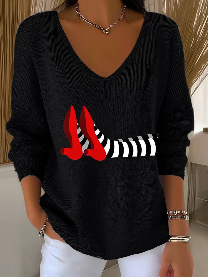 Women's Casual Witches Long Sleeve T-Shirt