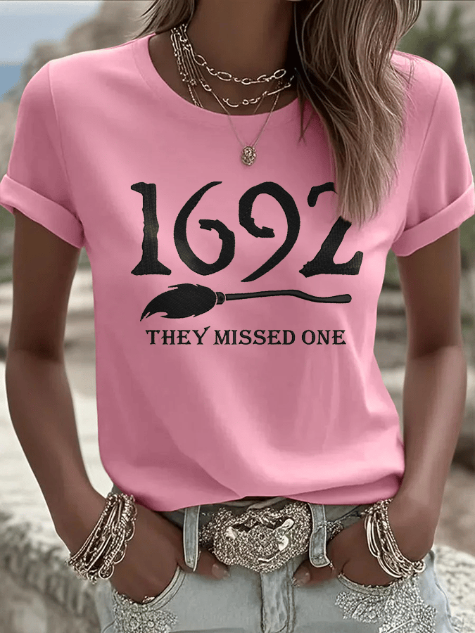 Women's 1692 They Missed One Print Crew Neck T-Shirt
