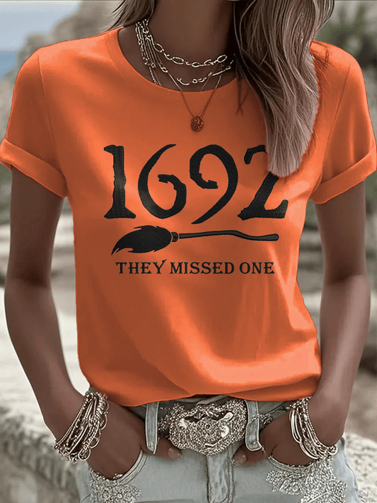 Women's 1692 They Missed One Print Crew Neck T-Shirt